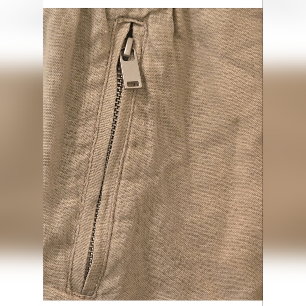 Blank NYC Linen Cargo Shorts Beige Size 28 Lightweight Summer Beach Casual NWT - Picture 7 of 16